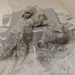 Vintage Italian Silk wool wrap/scarf